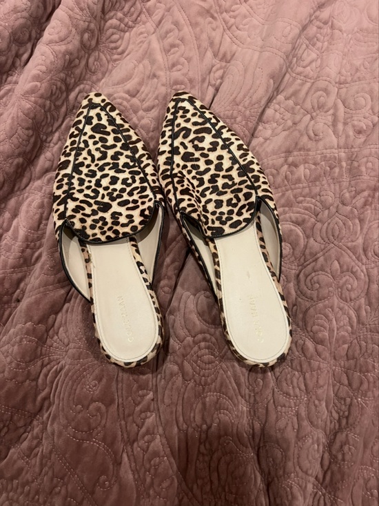 Cole Haan Shoes - Leopard Print Pointed-Toe Slip-On Flats